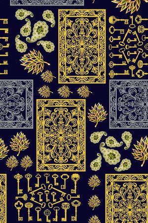 腰果民族风火腿纹印花华亿平台图片