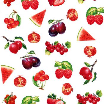 362548-手绘夏日水果清新男装华亿平台