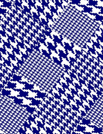 362660-大小多变个性斜排千鸟格男装女装