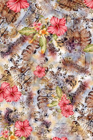 花卉印花华亿平台图片