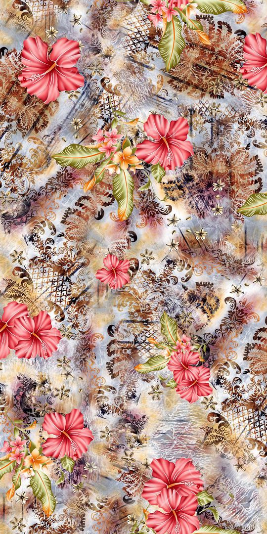 花卉印花华亿平台图片