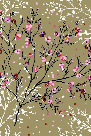 田园风印花华亿平台图片