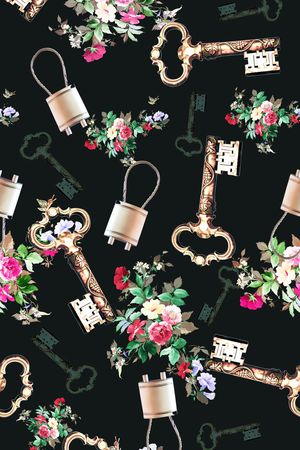 男女泳装印花华亿平台图片