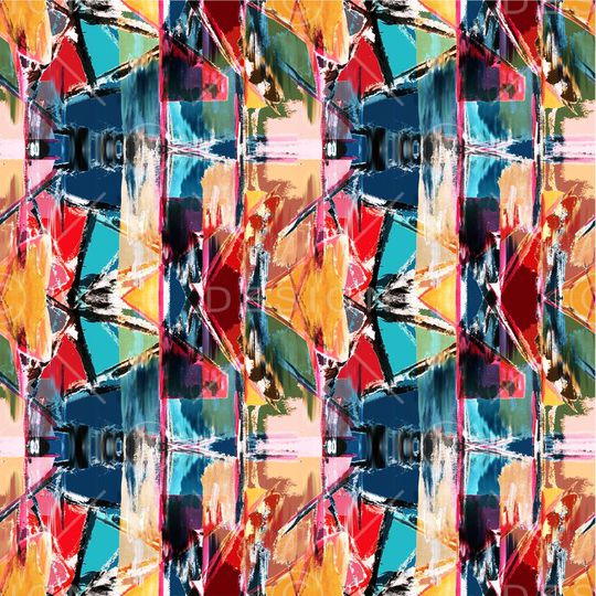 几何印花华亿平台图片