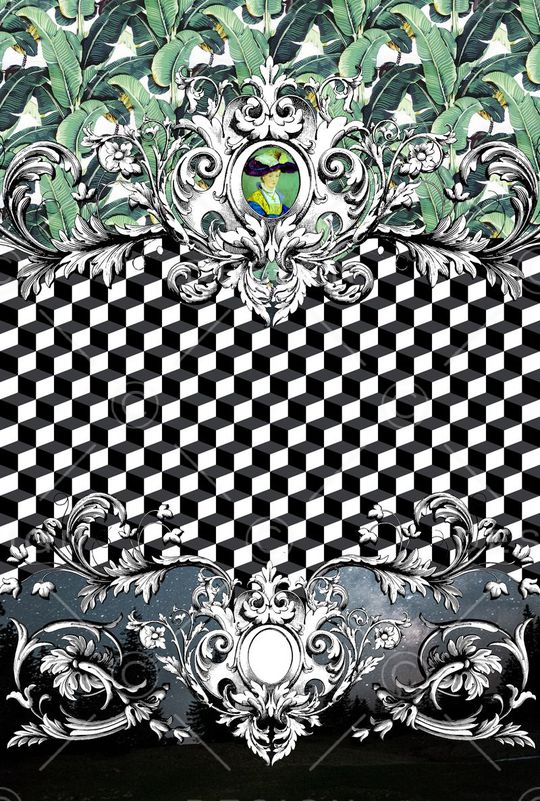 宫廷风印花华亿平台图片