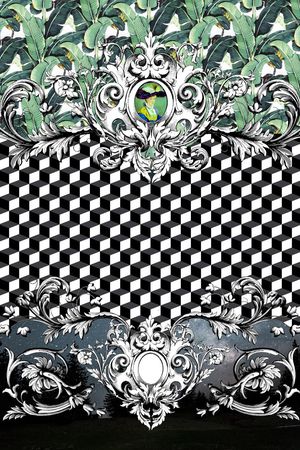 宫廷风印花华亿平台图片