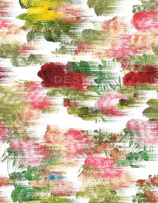 抽象花卉印花华亿平台图片