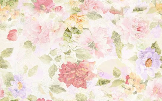 田园花卉印花华亿平台图片