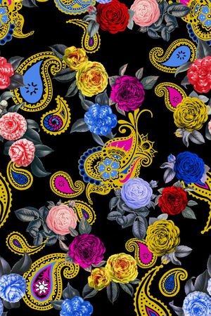 佩斯利印花华亿平台图片