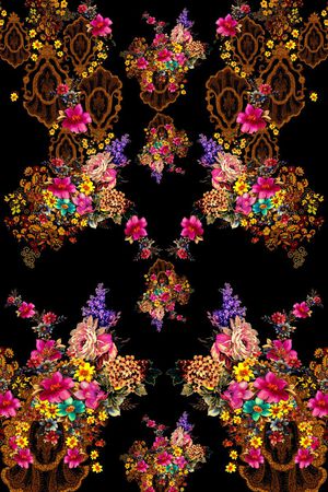 花卉-欧式花纹印花华亿平台图片