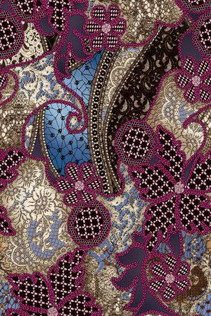 欧式复古印花华亿平台图片