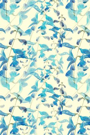 水彩画印花华亿平台图片