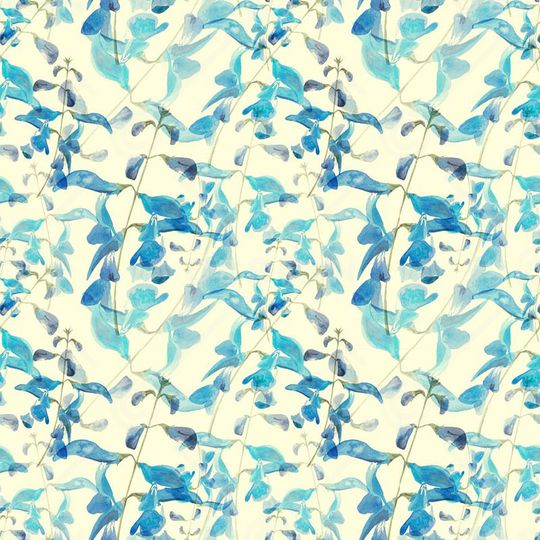 水彩画印花华亿平台图片