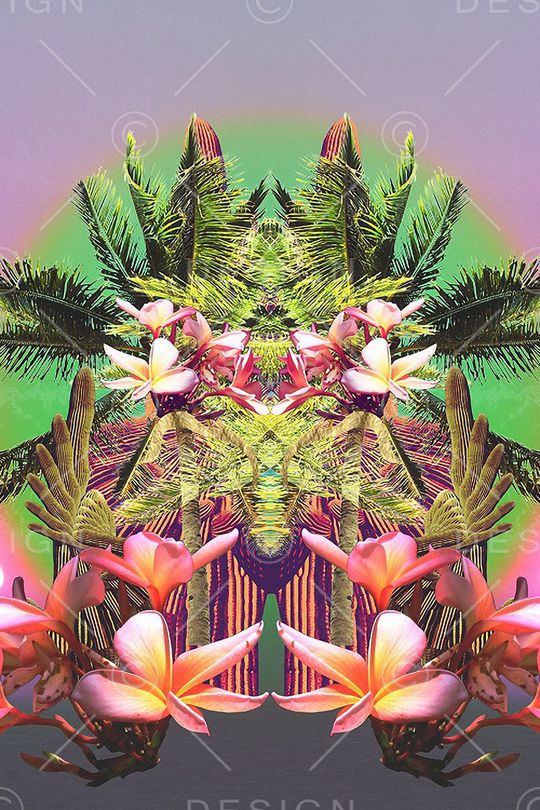 镜像图案印花华亿平台图片