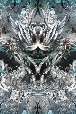 巴洛克印花华亿平台图片