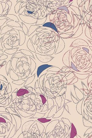 抽象花朵印花华亿平台图片