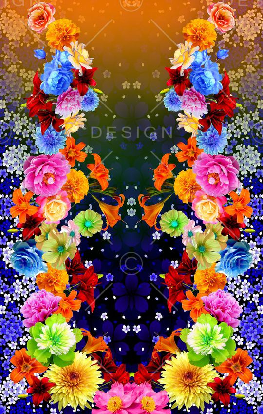 牡丹印花华亿平台图片