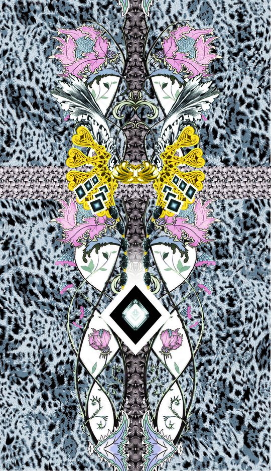 定位豹纹印花华亿平台图片