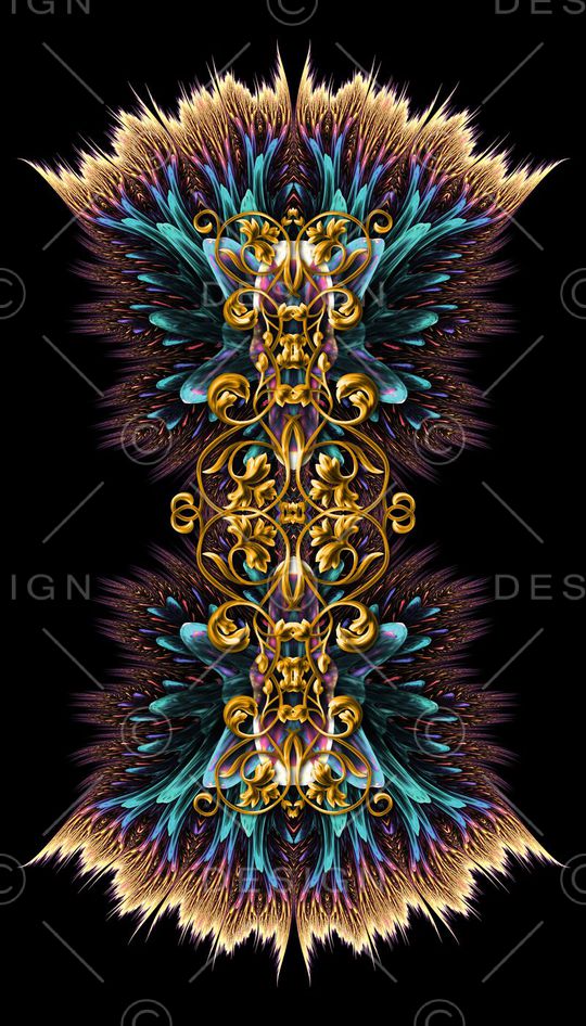 羽毛印花华亿平台图片