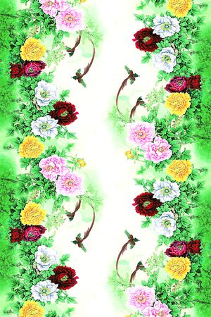 中国风印花华亿平台图片