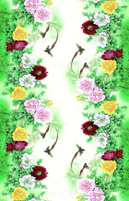 中国风印花华亿平台图片