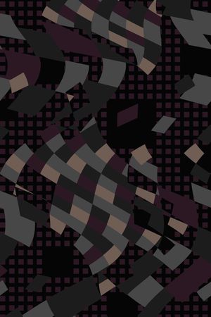 抽象几何印花华亿平台图片