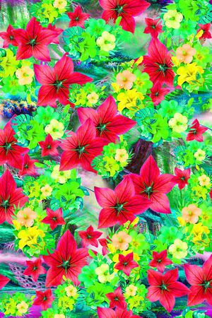 自然写意印花华亿平台图片