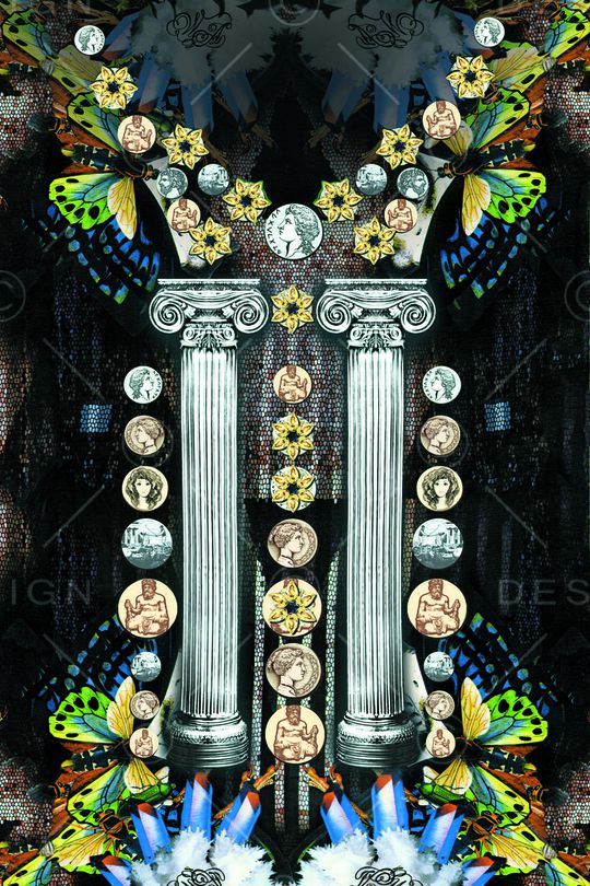 欧式复古印花华亿平台图片