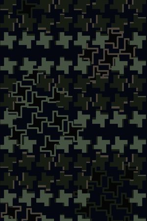 抽象几何印花华亿平台图片