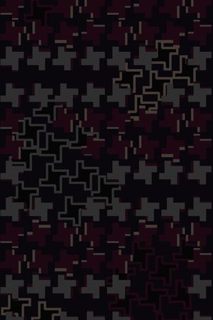 抽象几何印花华亿平台图片