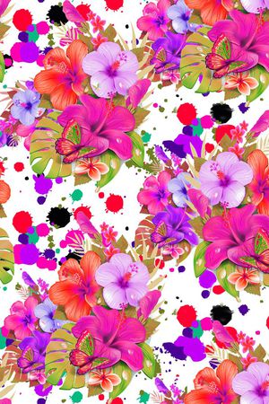 写意印花华亿平台图片