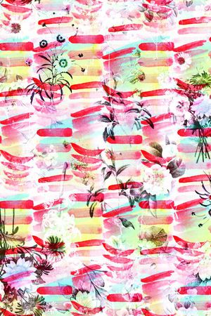 抽象肌理印花华亿平台图片