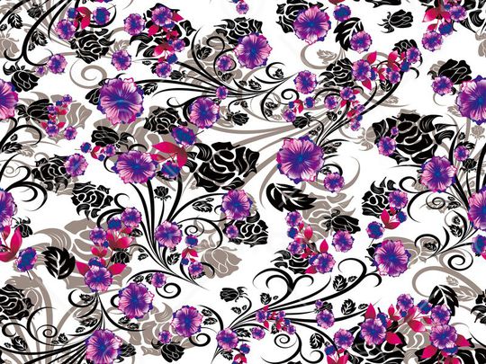 复古印花华亿平台图片