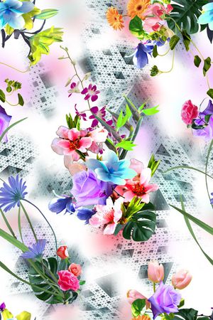 几何印花华亿平台图片