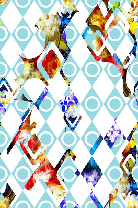 几何印花华亿平台图片