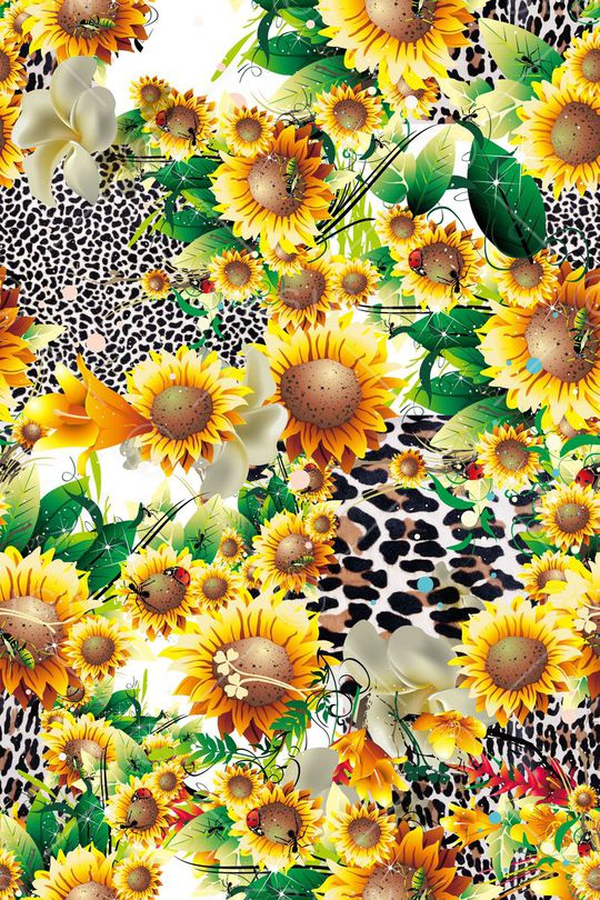 花鸟花卉印花华亿平台图片