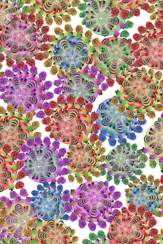 不规则几何印花华亿平台图片