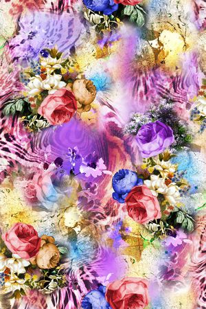 抽象印花华亿平台图片