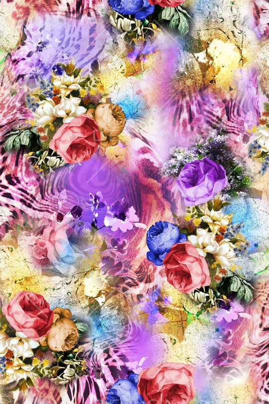 抽象印花华亿平台图片