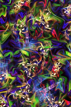 抽象印花华亿平台图片