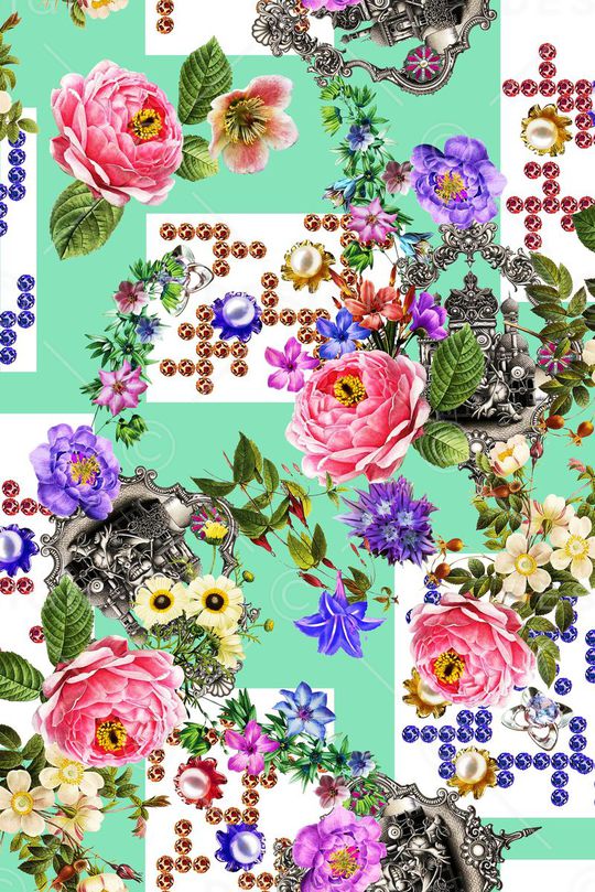 抽象印花华亿平台图片