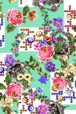 抽象印花华亿平台图片