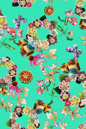 鸟儿印花华亿平台图片