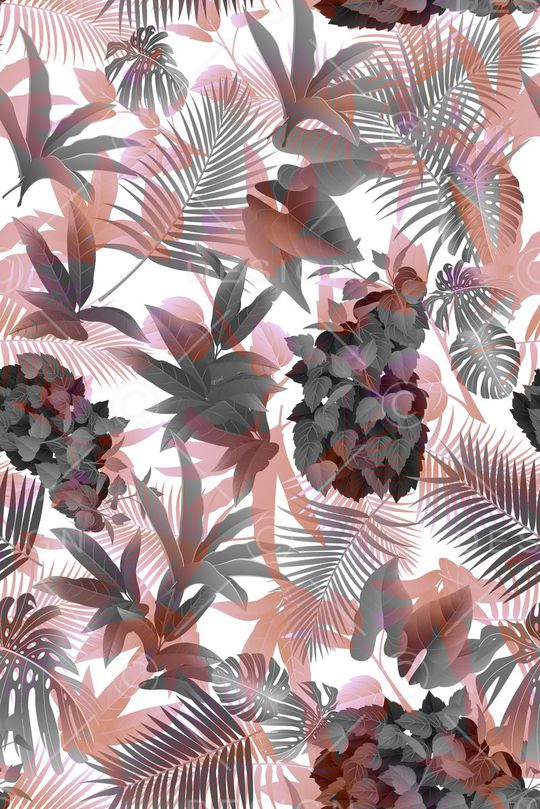 花鸟花卉印花华亿平台图片