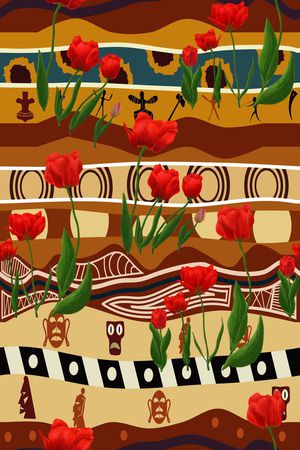 民族风格印花华亿平台图片