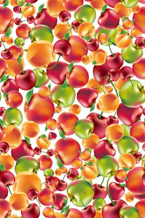 水果蔬菜田园风印花华亿平台图片