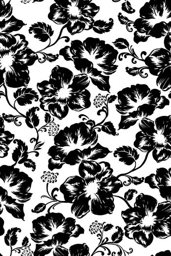 365960-2017趋势手绘靛蓝花卉内衣提花花