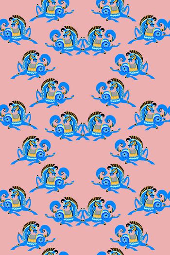 365969-彩绘动物旋转木马对称女装华亿平台