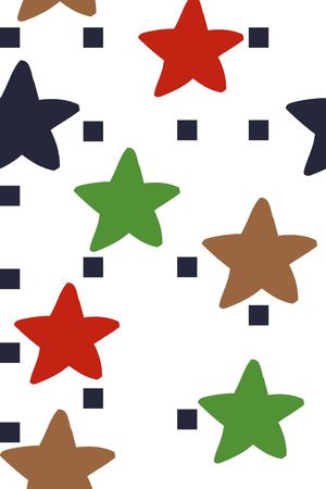 波点五角星印花华亿平台图片