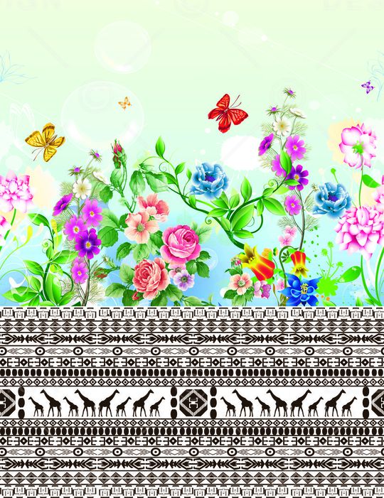 花卉印花华亿平台图片